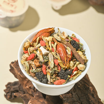 Chrysanthemum Dendrobium and    wolfberry cassia seed tea
