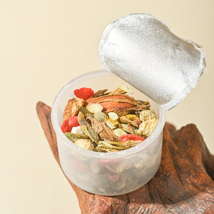 Chrysanthemum Dendrobium and    wolfberry cassia seed tea